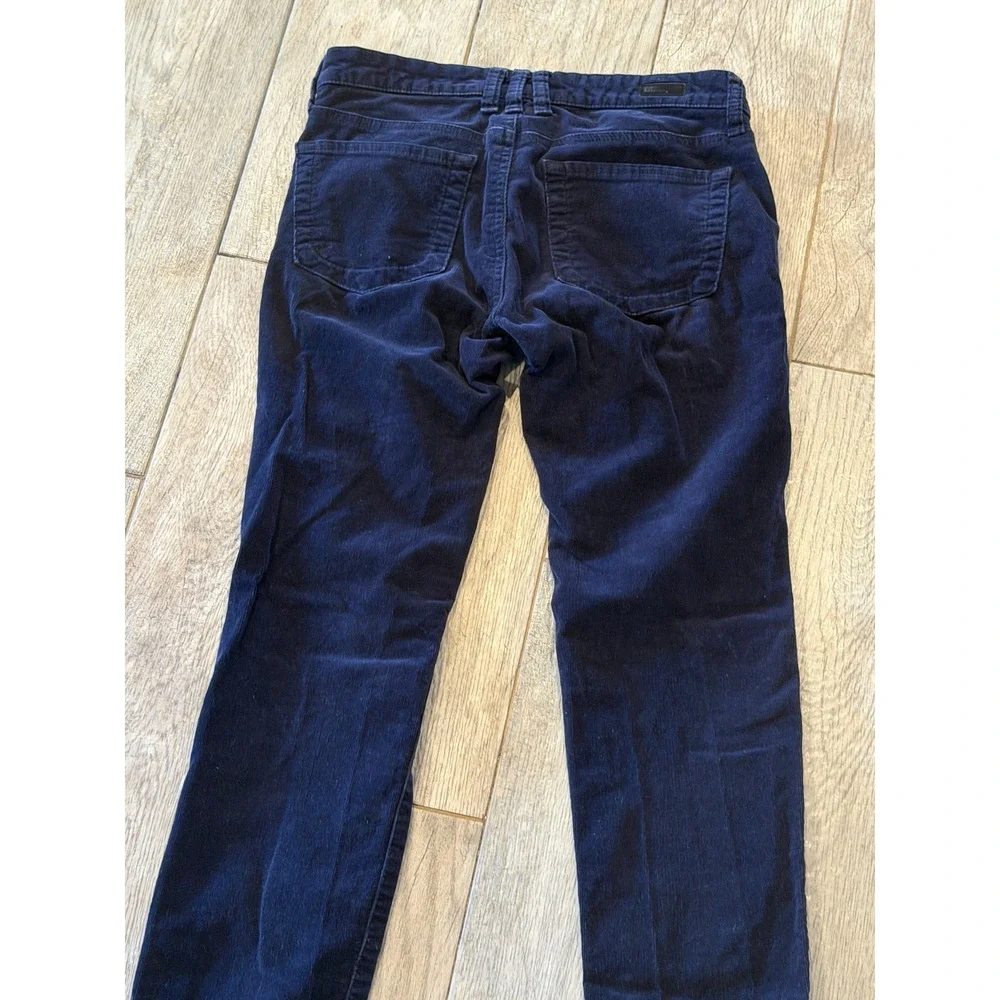 Kut‎ from the Kloth Corduroy Pants 2 Navy Blue Slim Straight KP488 Diana Skinny